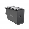 Baseus Speed Mini Quick Charger, USB-C, PD, 3A, 20W (black)