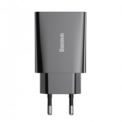 Baseus Speed Mini Quick Charger, USB-C, PD, 3A, 20W (black)