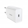 Baseus Speed Mini Quick Charger, USB-C, PD, 3A, 20W (white)