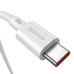Baseus Superior Series Cable USB-C to USB-C, 100W, 1m (white)