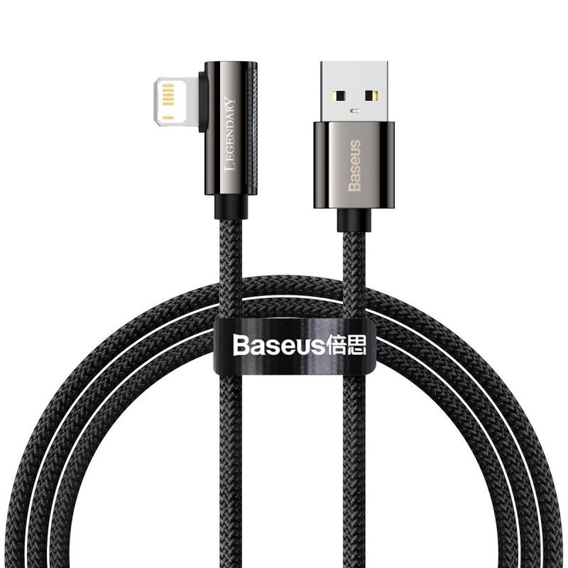 Cable USB to Lightning Baseus Legend Series, 2.4A, 1m (black)