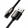 Cable USB to Lightning Baseus Legend Series, 2.4A, 2m (black)