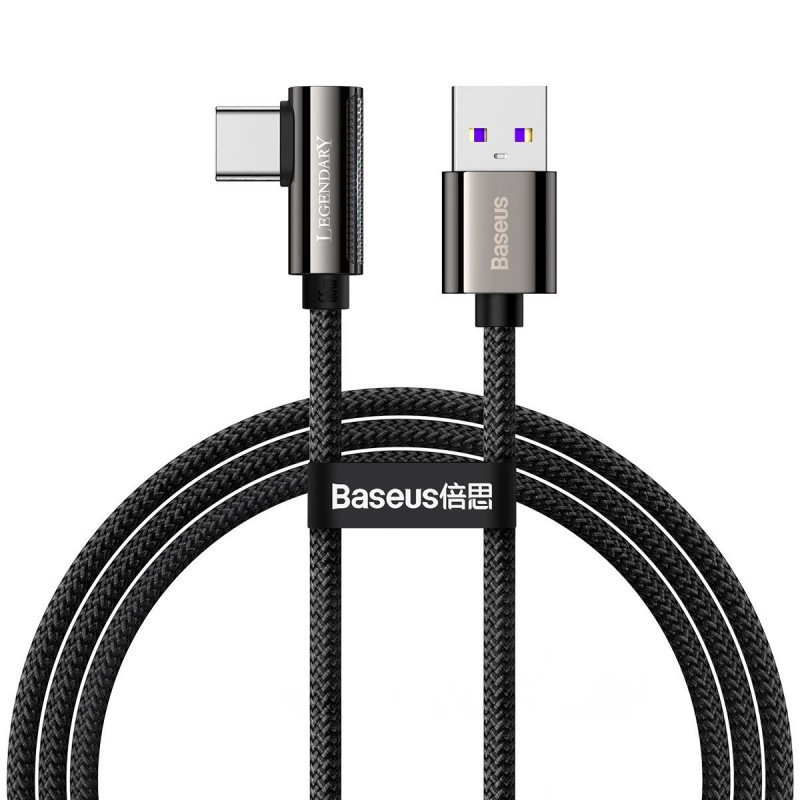 Cable USB to USB-C Baseus Legend Series, 66W, 1m (black)