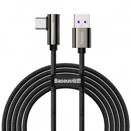 Cable USB to USB-C Baseus Legend Series, 66W, 2m (black)
