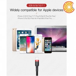 Cavo Iphone Lightning Apple corda per iphone 2.4A dati ricarica rapida Baseus