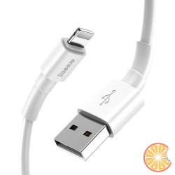 Baseus Mini USB Lightning Cable 2.4A 1m (White)