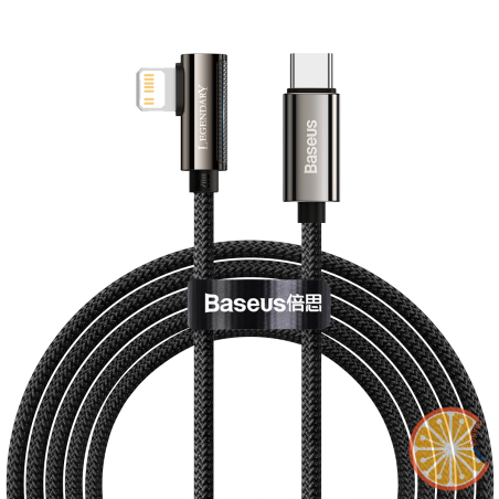Cable USB-C to Lightning Baseus Legend Series, PD, 20W, 1m (black)
