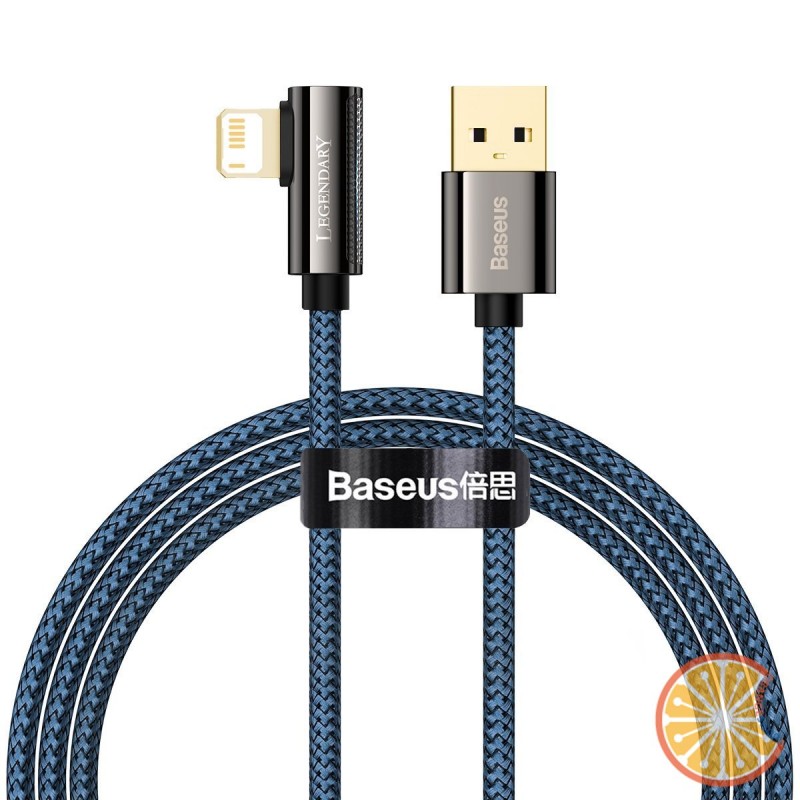 Cable USB to Lightning Baseus Legend Series, 2.4A, 1m (blue)