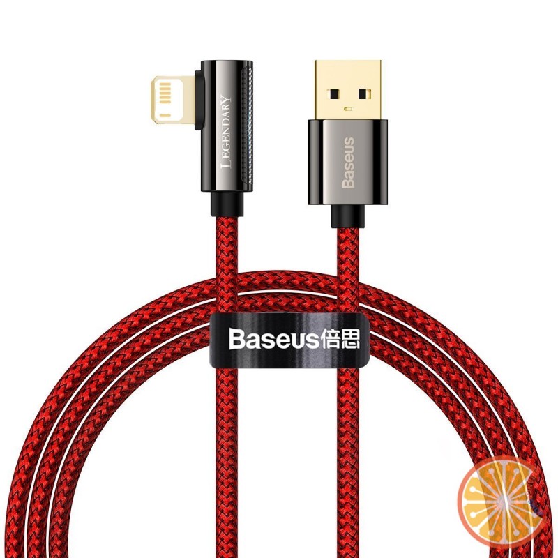 Cable USB to Lightning Baseus Legend Series, 2.4A, 1m (red)