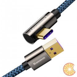 Cable USB to USB-C Baseus Legend Series, 66W, 1m (blue)