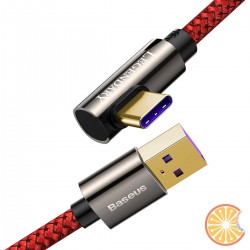 Cable USB to USB-C Baseus Legend Series, 66W, 1m (red)