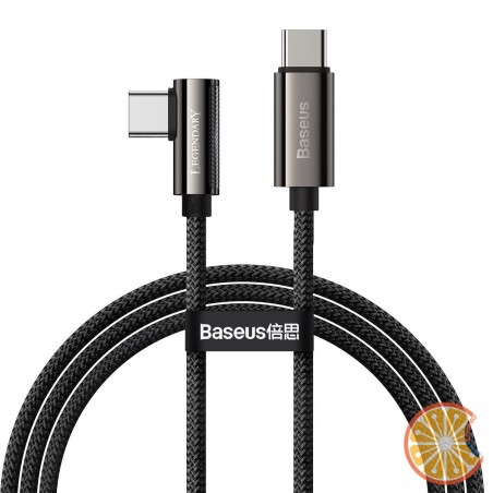 Cable USB-C to USB-C Baseus Legend Series, PD, 100W, 1m (black)