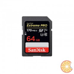 Memory card SanDisk Extreme Pro SDXC 64GB 170/90 MB/s V30 U3 4K (SDSDXXY-064G-GN4IN)