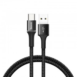 Baseus Halo Cable USB-C LED 3A 0,5m (Black)