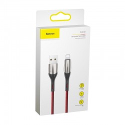 Baseus Horizontal Lightning Cable with LED lamp 2m 1.5A (Red)