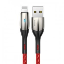 Baseus Horizontal Lightning Cable with LED lamp 2m 1.5A (Red)