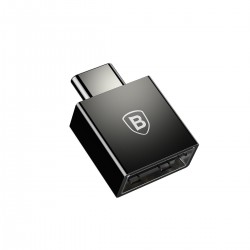 Baseus Exquisite USB to USB-C 2.4A Adapter (Black)