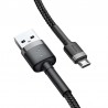Cavo USB a Micro USB Baseus Cafule 2A 3m Grigio+Nero dati e ricarica nylon 