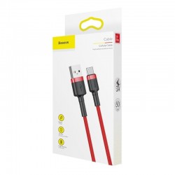 Cavo USB a Type C Baseus "Cafule" 2A 3m Nylon intrecciato (Rosso)