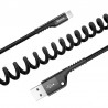 Baseus Spring-loaded cable Lightning 1m 2A (black)