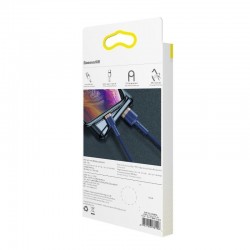 Cavo USB Iphone Lightning Baseus Cafule 1.5A 2m (Oro+Blu scuro) ricarica sincronizza dati nylon
