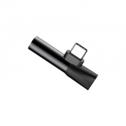 Baseus Audio Adapter USB-C to Mini Jack 3.5mm + USB-C (black)