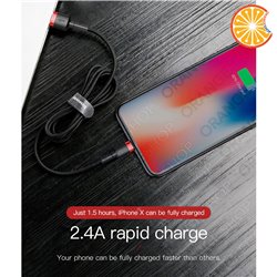 Cavo Iphone Lightning Apple corda per iphone 2.4A dati ricarica rapida Baseus