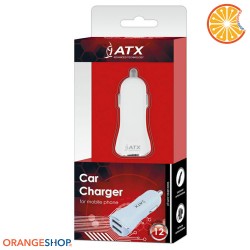 Caricabatteria da auto ATX 2 x USB 1A​ ​/​​ 2​,​1A​ ricarica rapida car charger nero