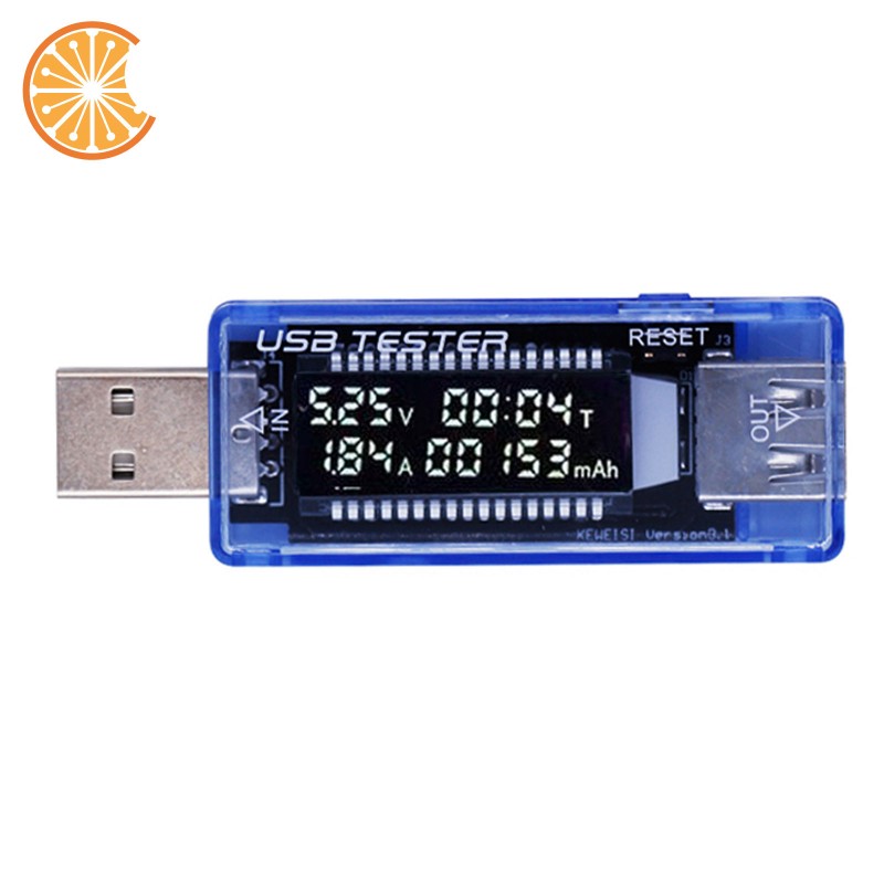 USB TESTER 3 in 1 - display Amper Volt timer mAh calcolo capacità batteria