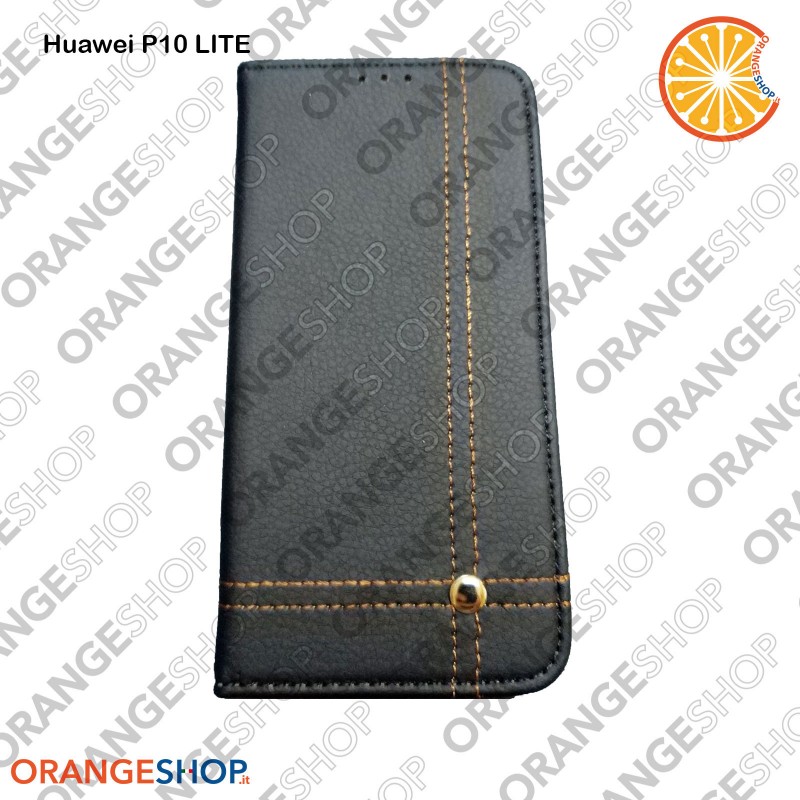 Cover a libro in simil pelle Smart prestige Huawei P8 P9 P10 Lite / Mini