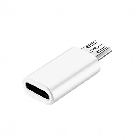 ADAPTER TYPE C - MICRO USB white