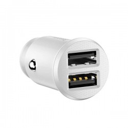 Baseus Grain Car Charger 2x USB 5V 3.1A (white)