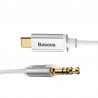 Baseus Yiven Audio Cable USB-C to mini jack 3,5mm, 1.2m (white)