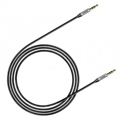 Baseus Yiven Audio Cable mini jack 3,5mm AUX, 1m (Black+Silver)