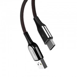 Baseus X-type Cable USB-C with LED backlight QC 3.0 1m 3A (Black)